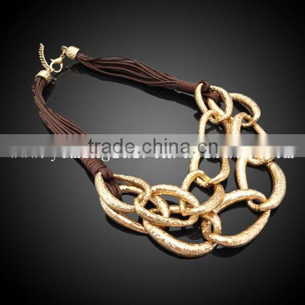 stainless steel link chain necklace statement choker necklace