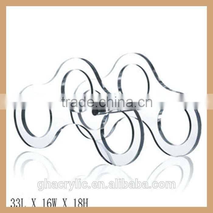 clear acrylic wine stand display rack