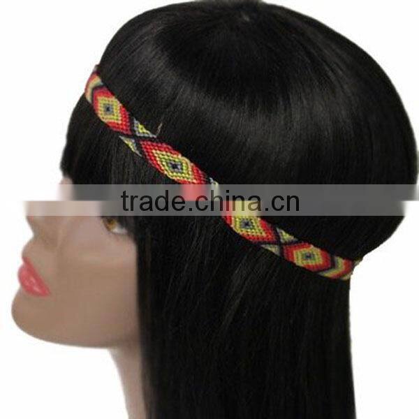 THREAD BRAIDED CHEVRON STRETCH HEADBAND FASHION HAIR JEWELRY