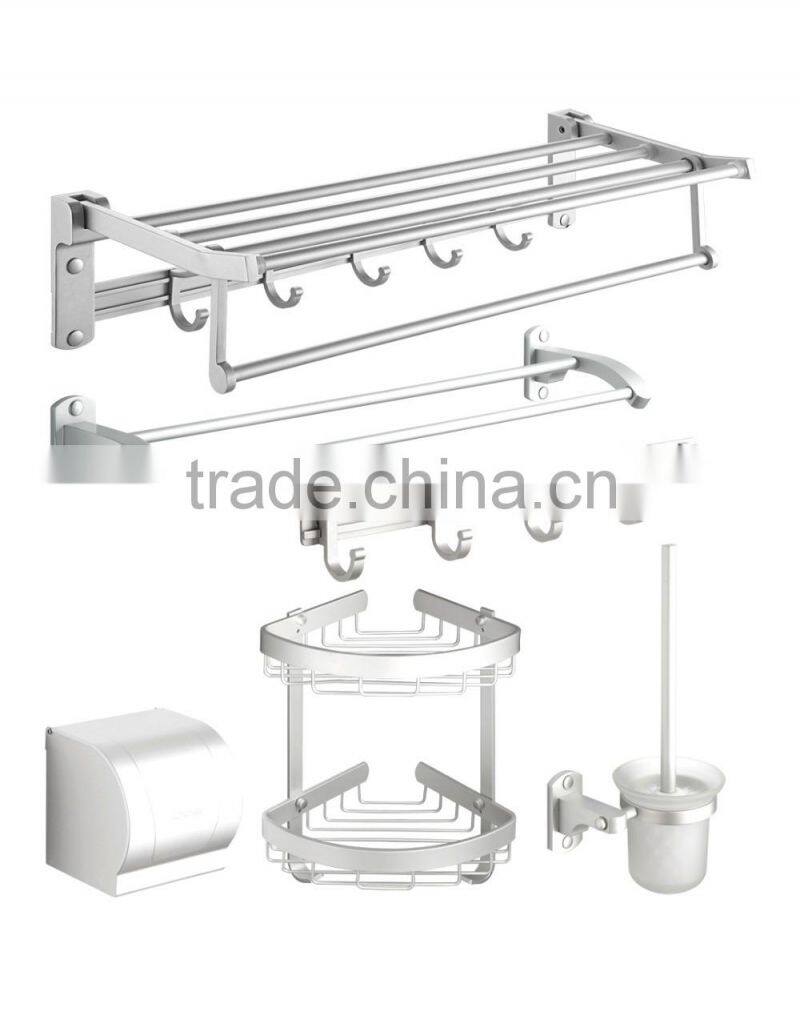 Stainless steel wall mounted corner shelf/Hot sale bathroom two tier shampoo holder /corner rack