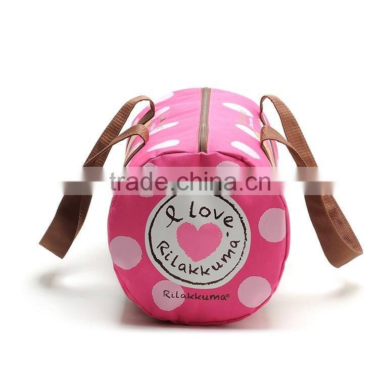 2016 oxford material cute logo custome luggage bag