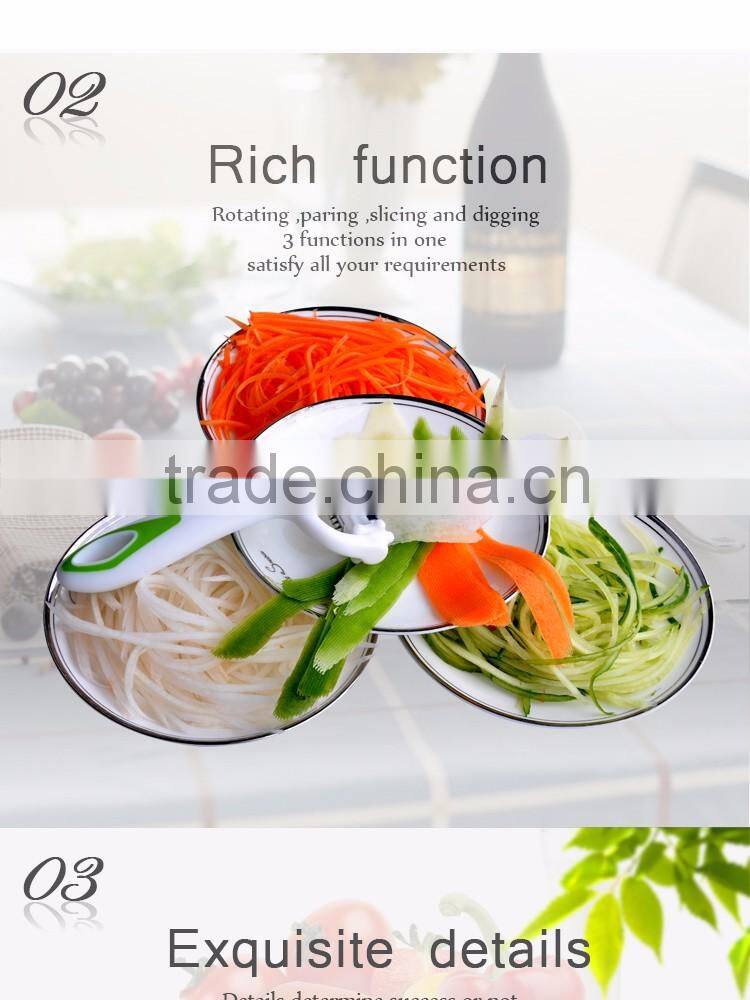 2016 HOT SALE 3 in 1 vegetables peelers and vegetable slicer