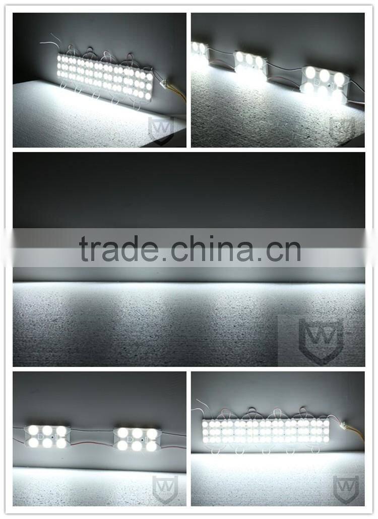 6 leds modules 2835 smd 3wat super bright best quality longer working life Abs pcb led module for channel letters