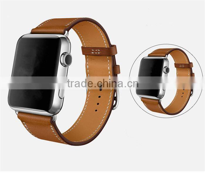 3 in 1 Double Single Tour Cuff Leather Watch Band for Apple Watch Straps