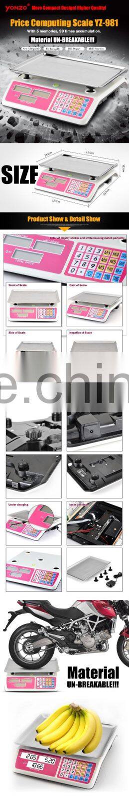 YONZO new model ACS digital scale with ABS material