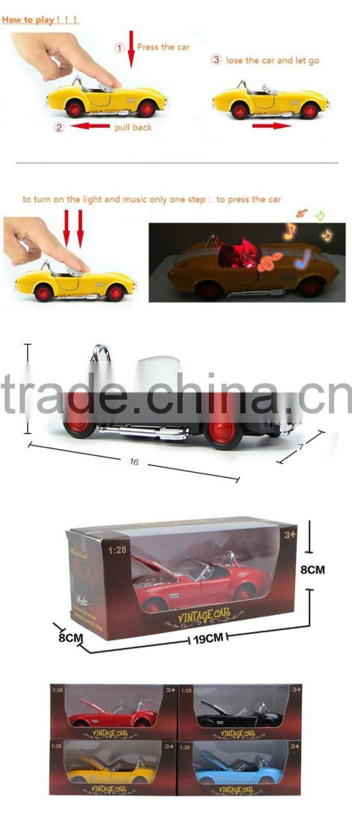 Vintage 1:28 Mini Car Modle Alloy Toy Car,Pull-Back Vehicle Toys