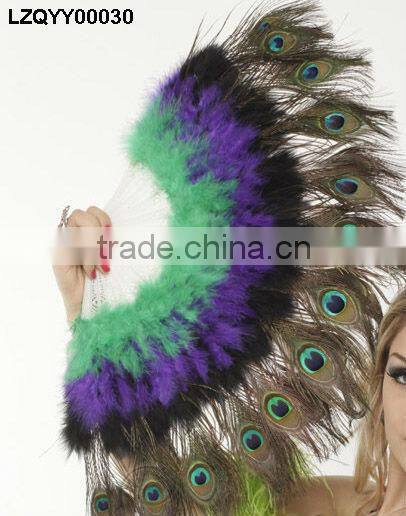 Dance costume peacock feather fan LZQYY00032