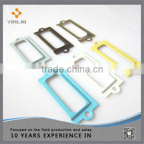 Hot sales 21x49mm Metal Colorful label holder