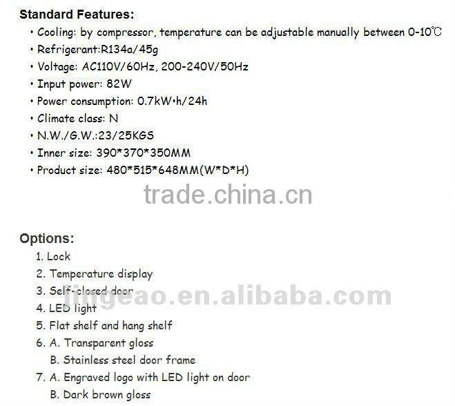 CE ETL display cooler,beverage display cooler