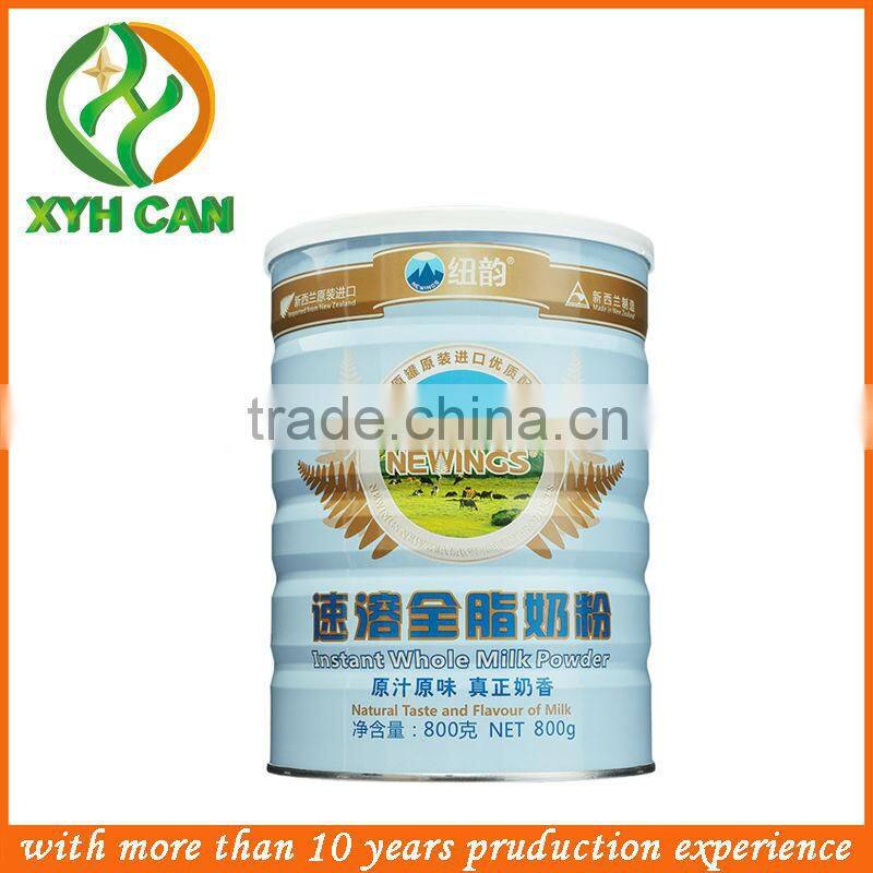 the manufacturer milk powder box /empty metal tin cans wholesale