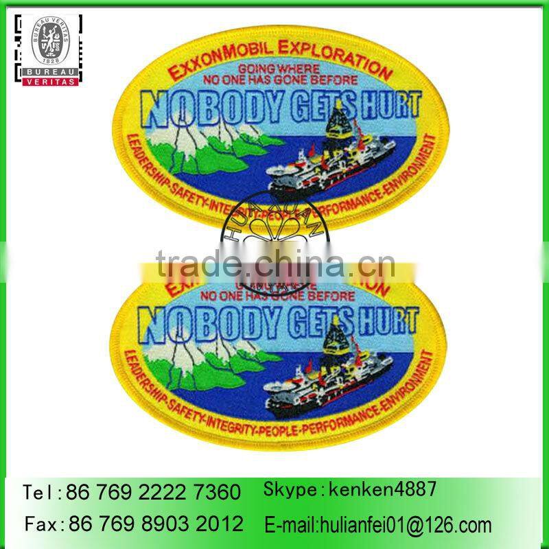 Sport team wear woven patches