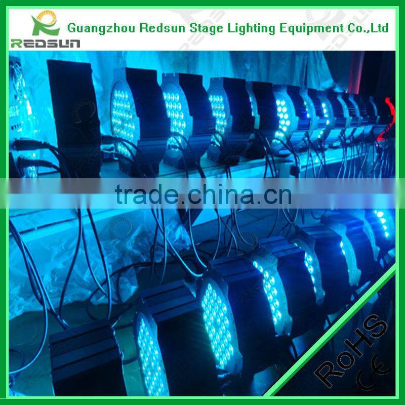 Lowest price !!!High quality Elation Design 36pcs3W RGB +amber Tri Par Can Flat Light