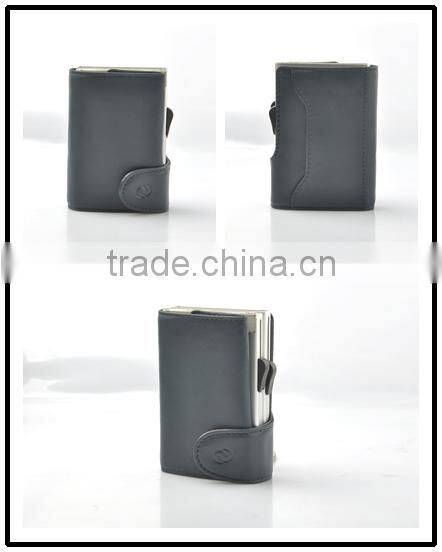 Leather mens wallets PU credit card holder