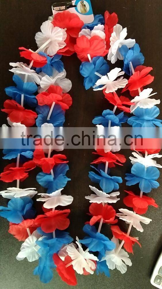Hawaiian Leis Fashion Patry Supplier Flower Garland Hawaiian Luau Party Decoration Favor Seaside Birthday