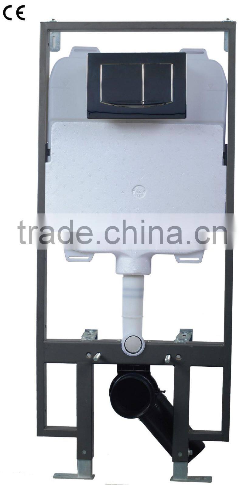 Universal in wall frame for concealed cistern for wall hung WC for front operation with dual flush for bathroom made in China