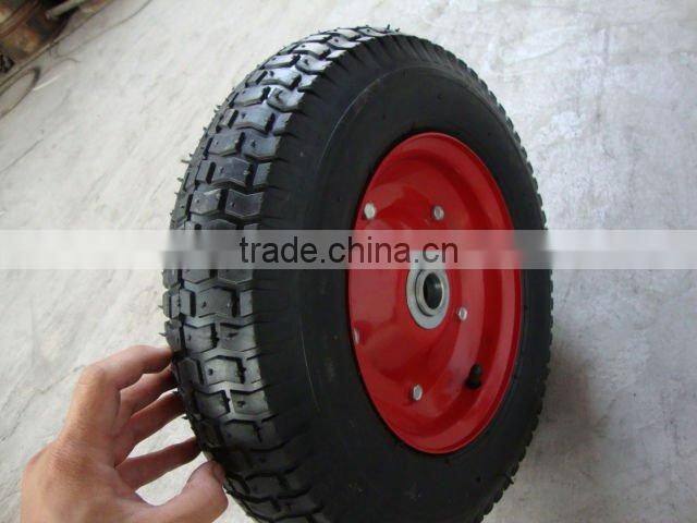 wholesale manufacture 4.00-8 rubber wheel for wheel barrow
