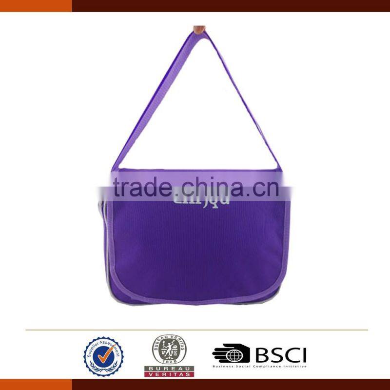 Purple 600D Shoulder Messenger Bags for College Students