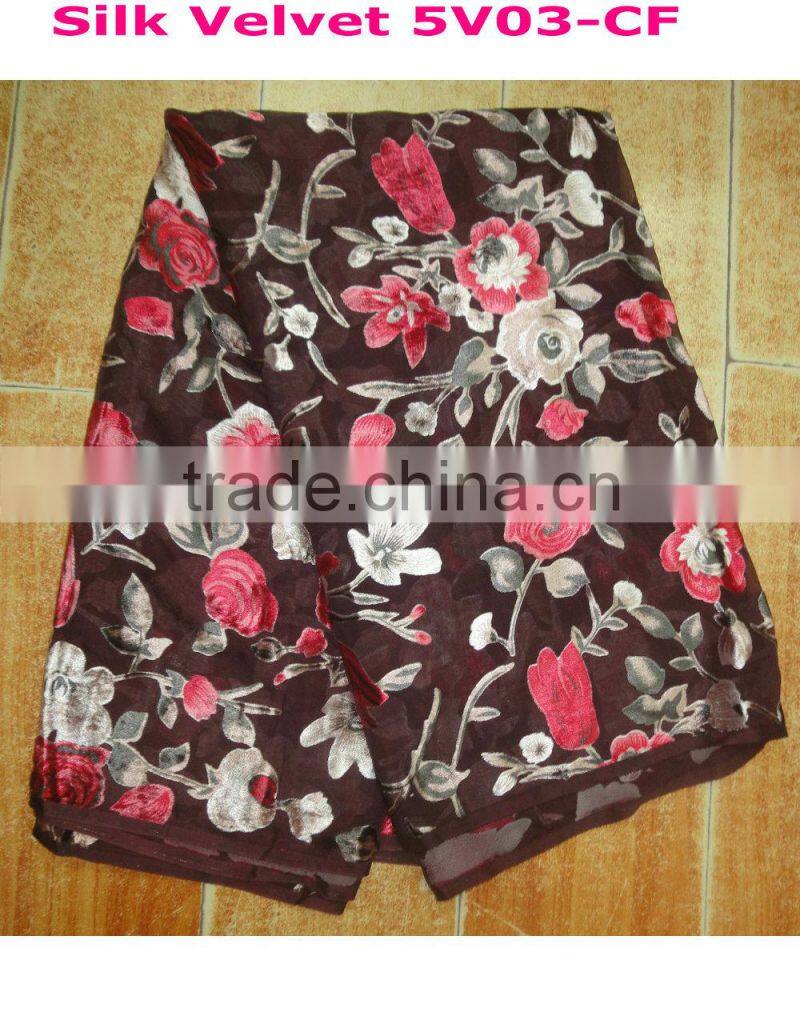 High quality beautiful of the latest design velvet african lace fabrics