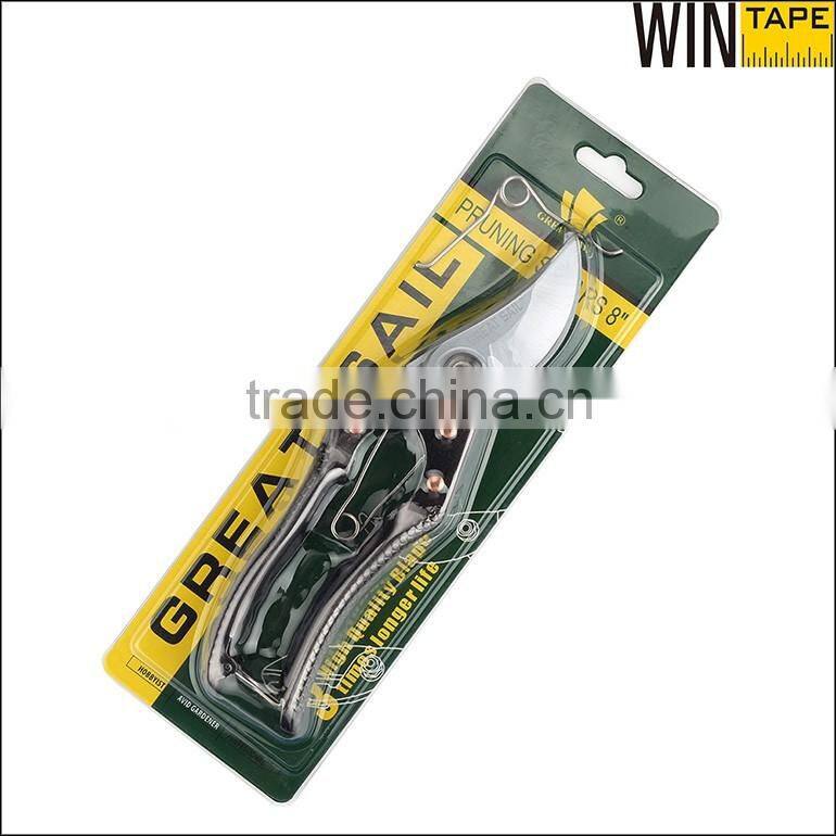 2015 Hot product promotional gift household S5 steel garden scissor with skin packing