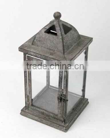 100368MC- square metal candle lantern