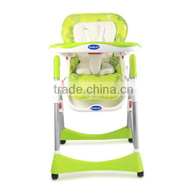 Hot Model Baby High Chairs with adjustable footrest and EN14988 certificate