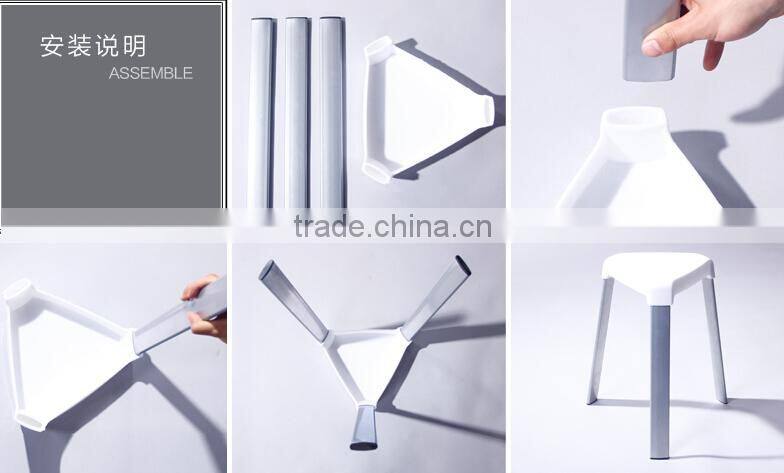 new wholesale cheap bright-colored STACKING metal stool used in promotion event 1534