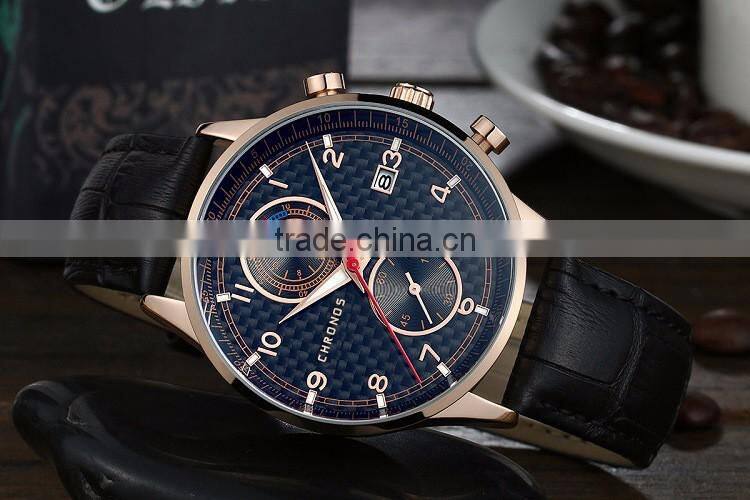 fashion Curren Man women Watches Nubuck leather wrist watch