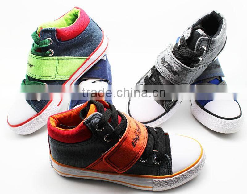 CHINA CASUAL FASHION VELCRO CANVAS SAFETY KID SHOE 2015