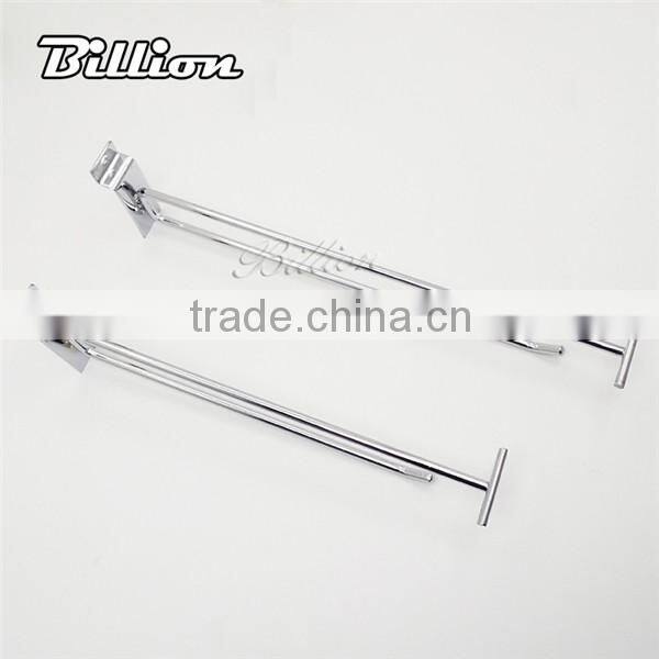 Chrome Plated double Line Supermarket hooks Metal Pegboard Price Hooks
