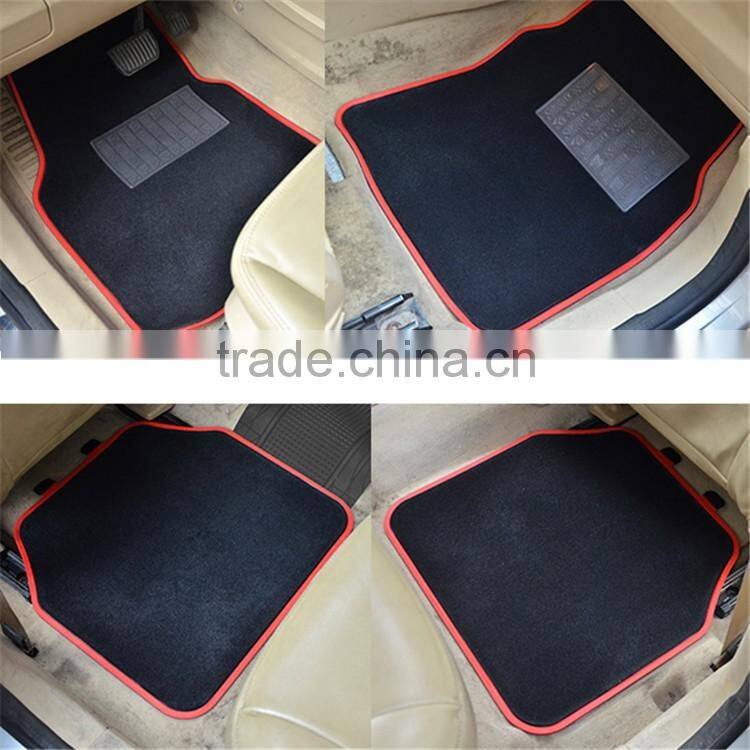 Everlasting Car Auto Carpet - Plush Pile 4/5 Piece Red national flag Floor Mats
