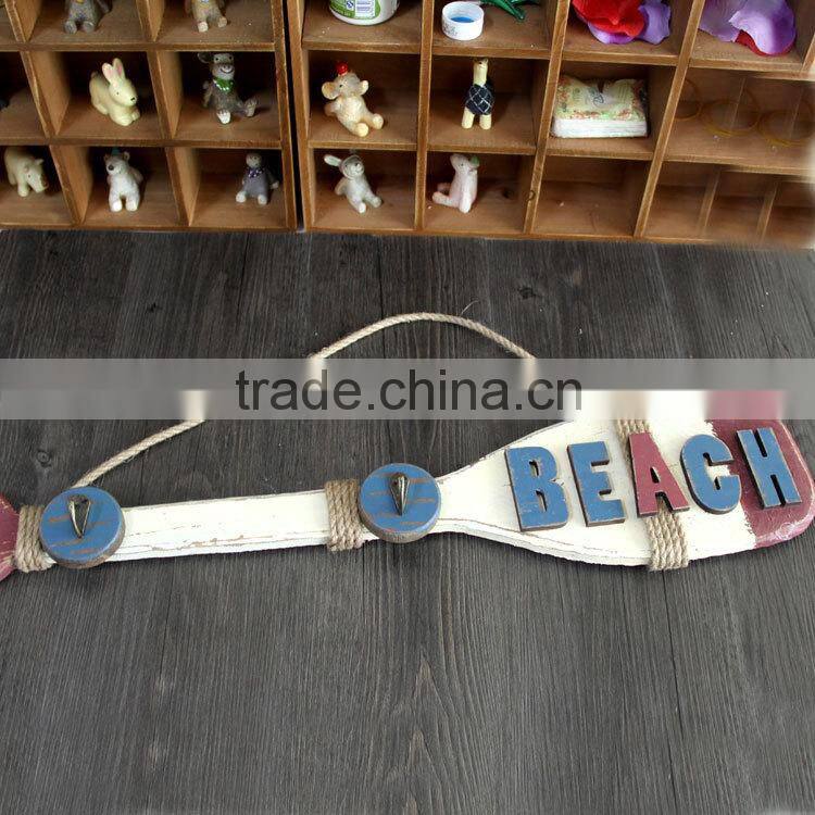 Customized multi-function home decorative hanger hook wooden wall hook