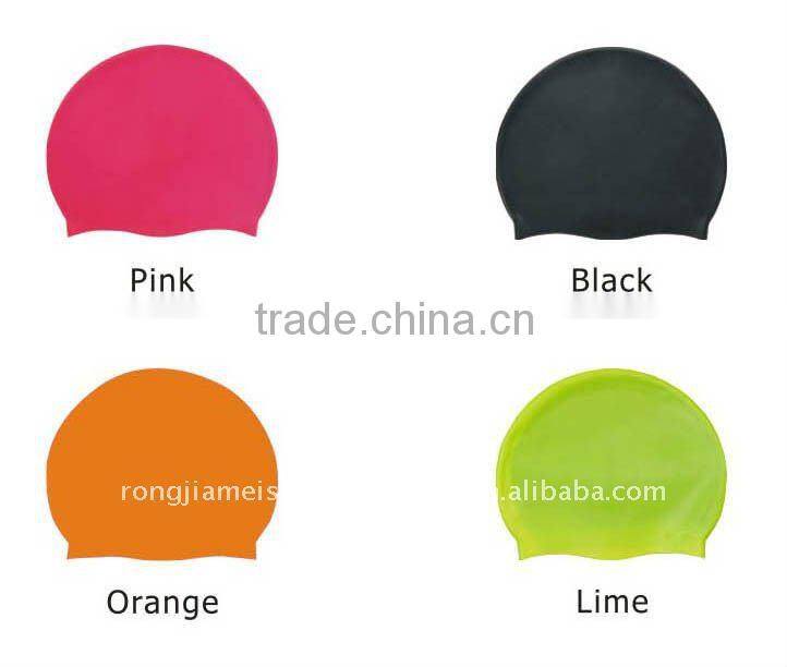 Hot sales! printing silicone swim cap ,funny silicone swimming cap