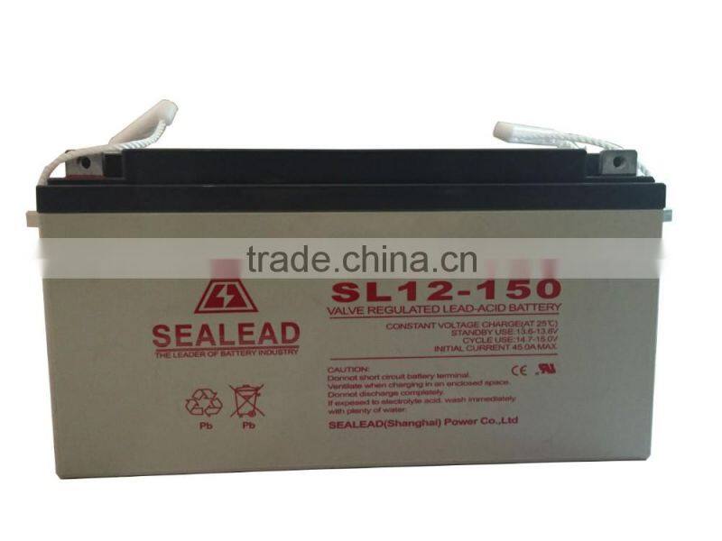 SEALEAD rechargeable 12v 150AH lead Acid battery gel battery
