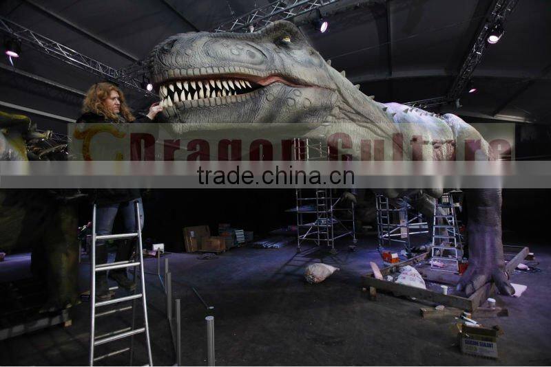 2014 great quality life size large dinosaur waterproof and fireproof with low price