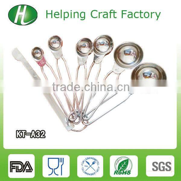 4pcs stainless steel measuring spoons decorative