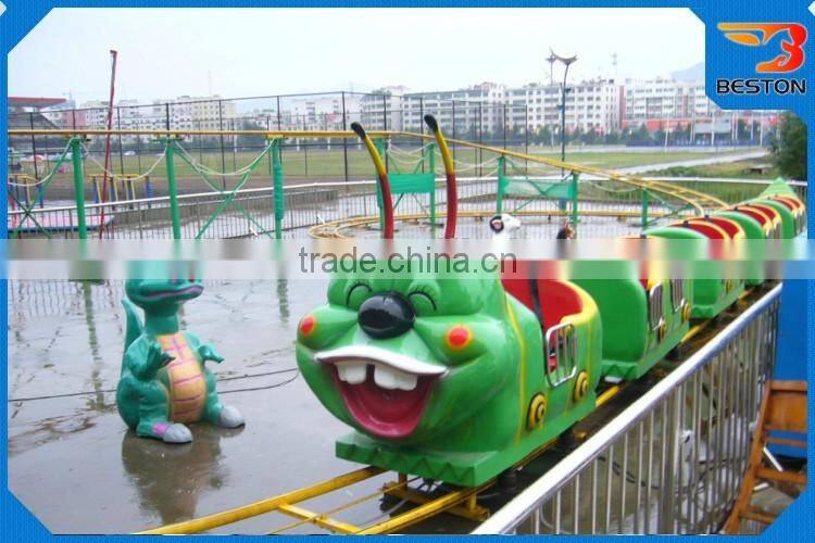 Attractive cheap amusement rides roller coaster big worm roller coaster/children game for sale
