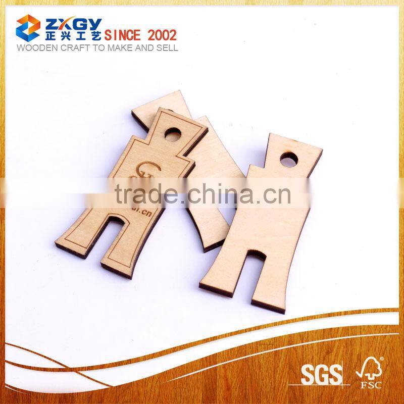 Natural wood pieces with different shapes