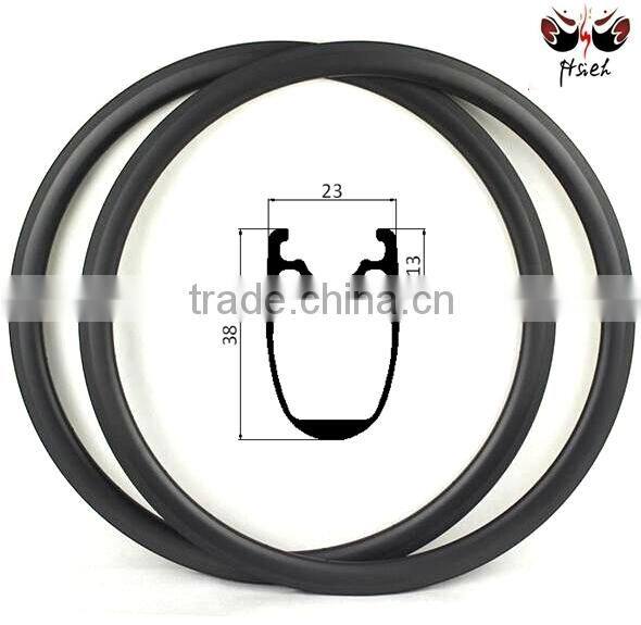 High Promotion 50mm carbon clincher rims clincher carbon wheelset, 50mm carbon clincher rims 23mm width bike rims for sale