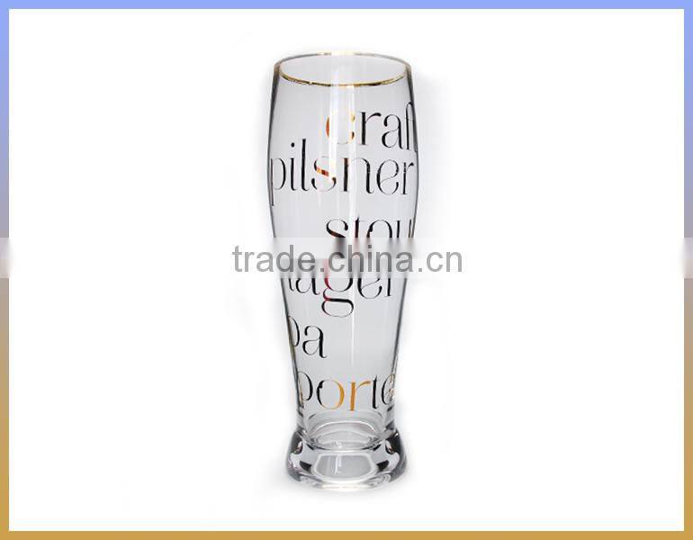 Trust wholesale custom Glassware Fantastic transparent beer glass Hand made