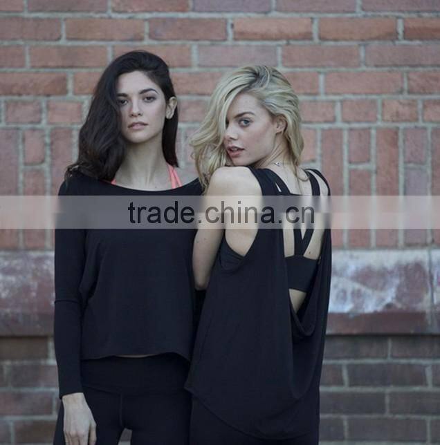 Hot 2016 Fashion Sexy Backless Sports Fitness Gym Stringer Women Tank Top