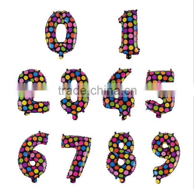 middle size 30 inch number balloon shiny gold color foil balloons for party decoration globos