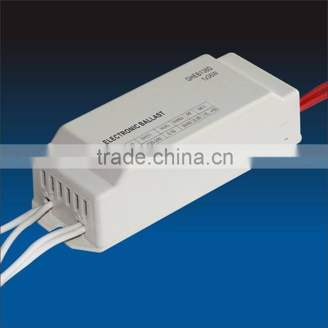 Electronic ballast for fluorescent lamps, model EBF