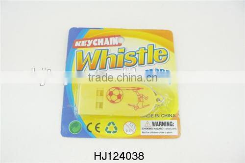 Cheap Price Plastic Keychains Whistle Toys, Toys Whistle Key Rings HJ124041