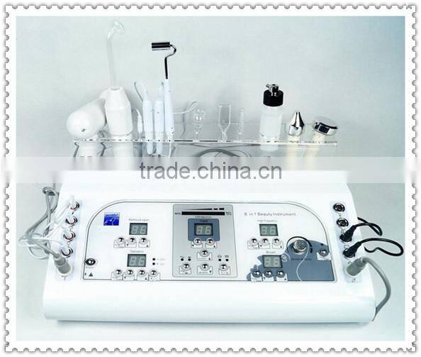 8 in 1 Facial vacuum galvanic high frequency spry machine