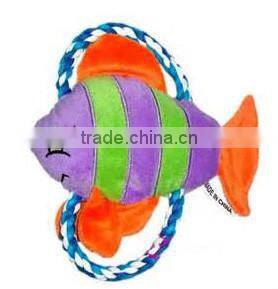 Pet plush toys Chromatic stripe bone 21 cm