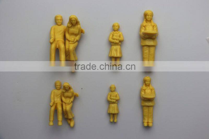 artificial model human skin sitting figure, architectural scale models figure, model skin resin figure for 1/30