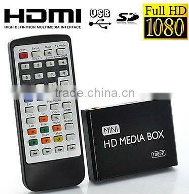 1080P HD TV Mini Media Player USB Autoplay resume for AD Player 1080p mkv network hd media player 4GB Nandflash optional