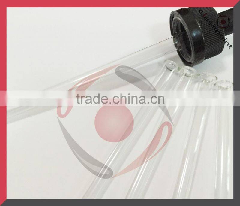 Glass Dropper with Plastic Cap and Rubber Cap