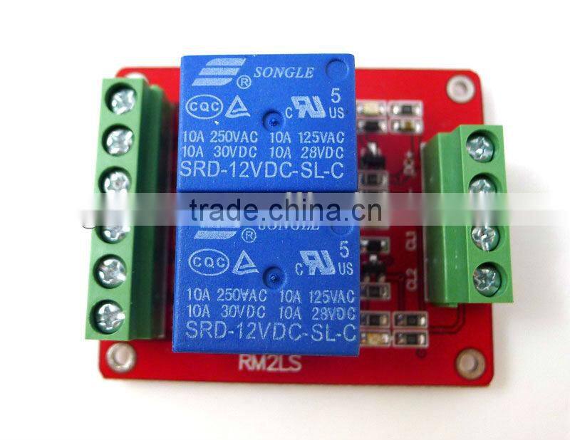 Hot on sale! 2-Channel relay module 12v time delay module