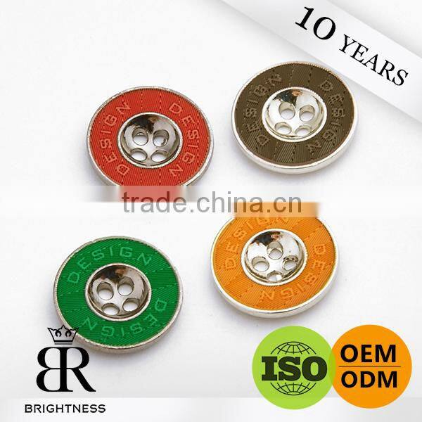Wholesale colorful 4 holes sewing type shirt button